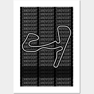 Zandvoort - F1 Circuit - Black and White Posters and Art